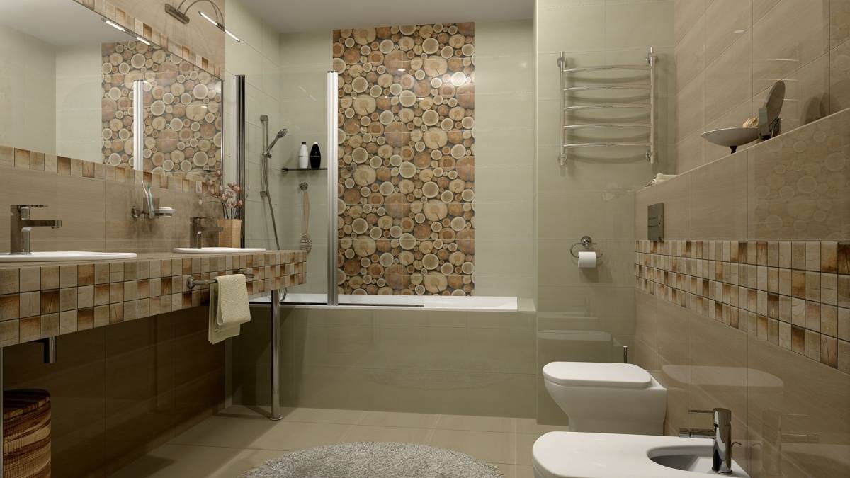 Чем отделать стены в ванной комнате - 92 фото примера