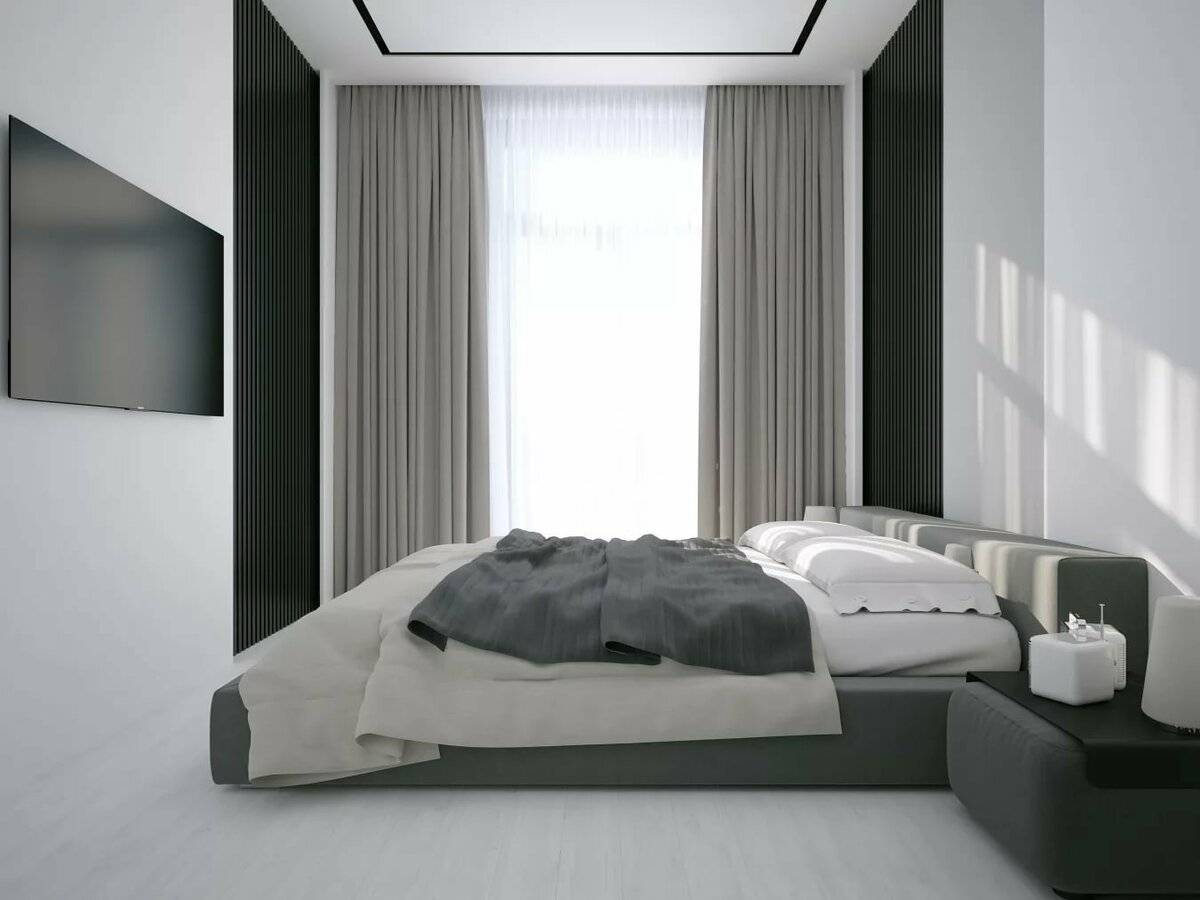 Спальня в стиле минимализм фото (реальные)