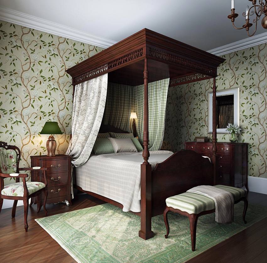 Спальня в английском стиле - 150 фото лучших идей дизайна спальни