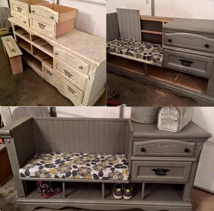 Переделка старой мебели своими руками: результаты до и после, идеи, старого шкафа, мастер класс
