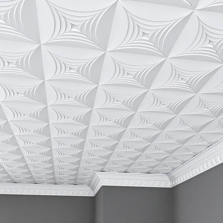 Плитка потолочная без швов: как правильно клеить бесшовный потолок, потолочные панели, виды