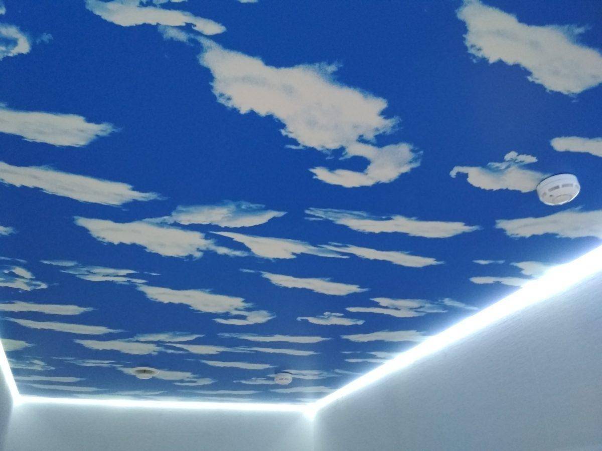 Как сделать натяжной потолок «облака» своими руками